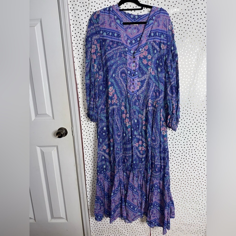 Free People x Spell & Gyspy Collective Rare City Lights Celestial Maxi Dress